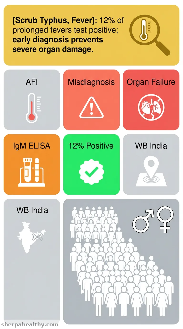 Seroprevalence of scrub typhus among patients with acute febrile illness: A study from northern districts of West Bengal.
