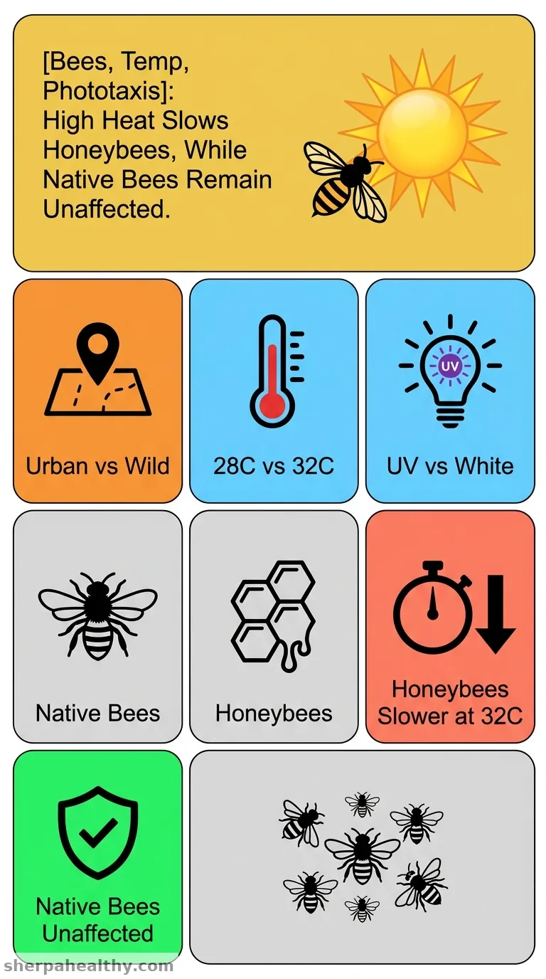 The effects of temperature, urbanisation, and artificial light on phototaxis in eusocial and non-eusocial bees.