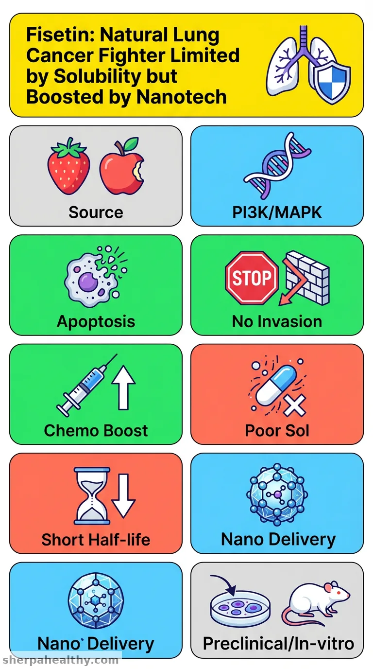 Exploring the therapeutic promise of fisetin: molecular mechanisms and clinical aspects in lung cancer.