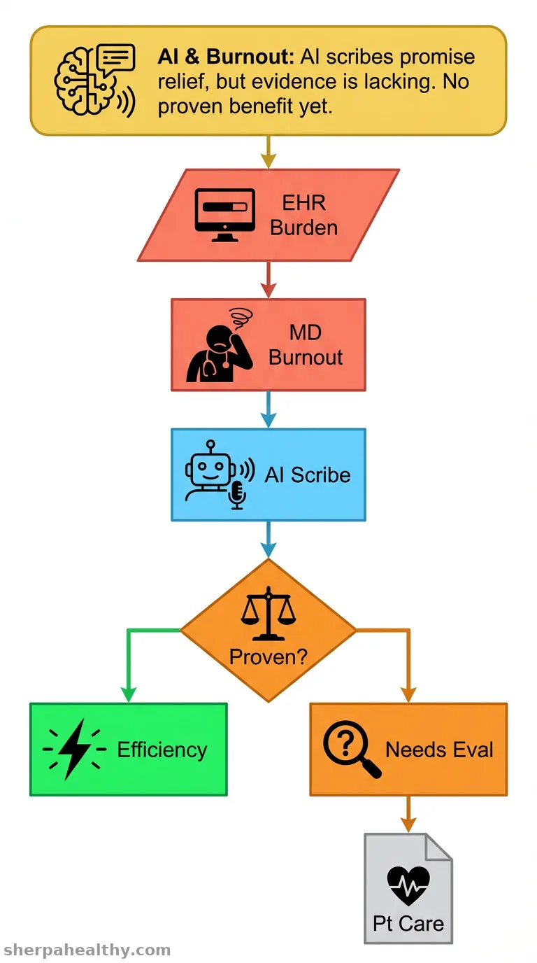 Artificial intelligence and physician burnout: A productivity paradox.