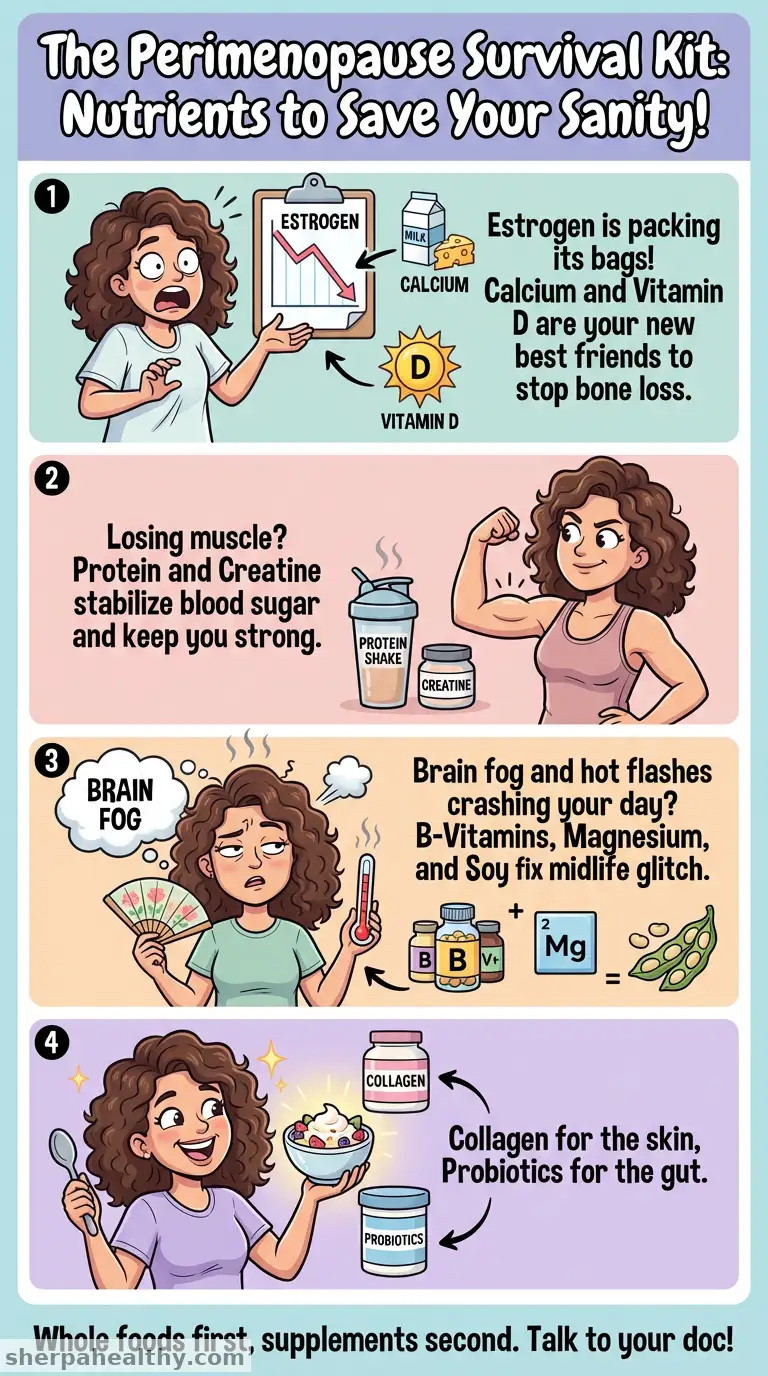 Experts Say These 12 Nutrients and Supplements May Help During Perimenopause