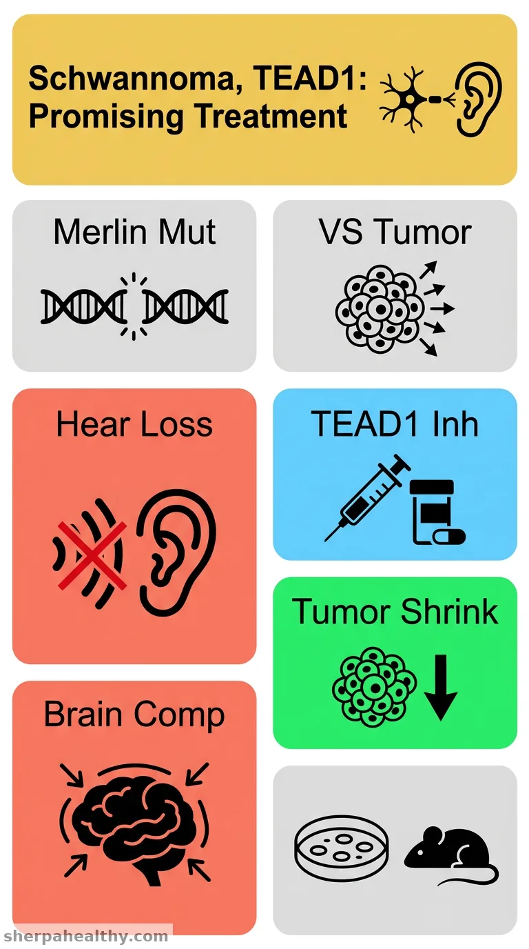 Variable Schwann cell merlin inactivation is targetable with TEAD1 inhibition in schwannomas.