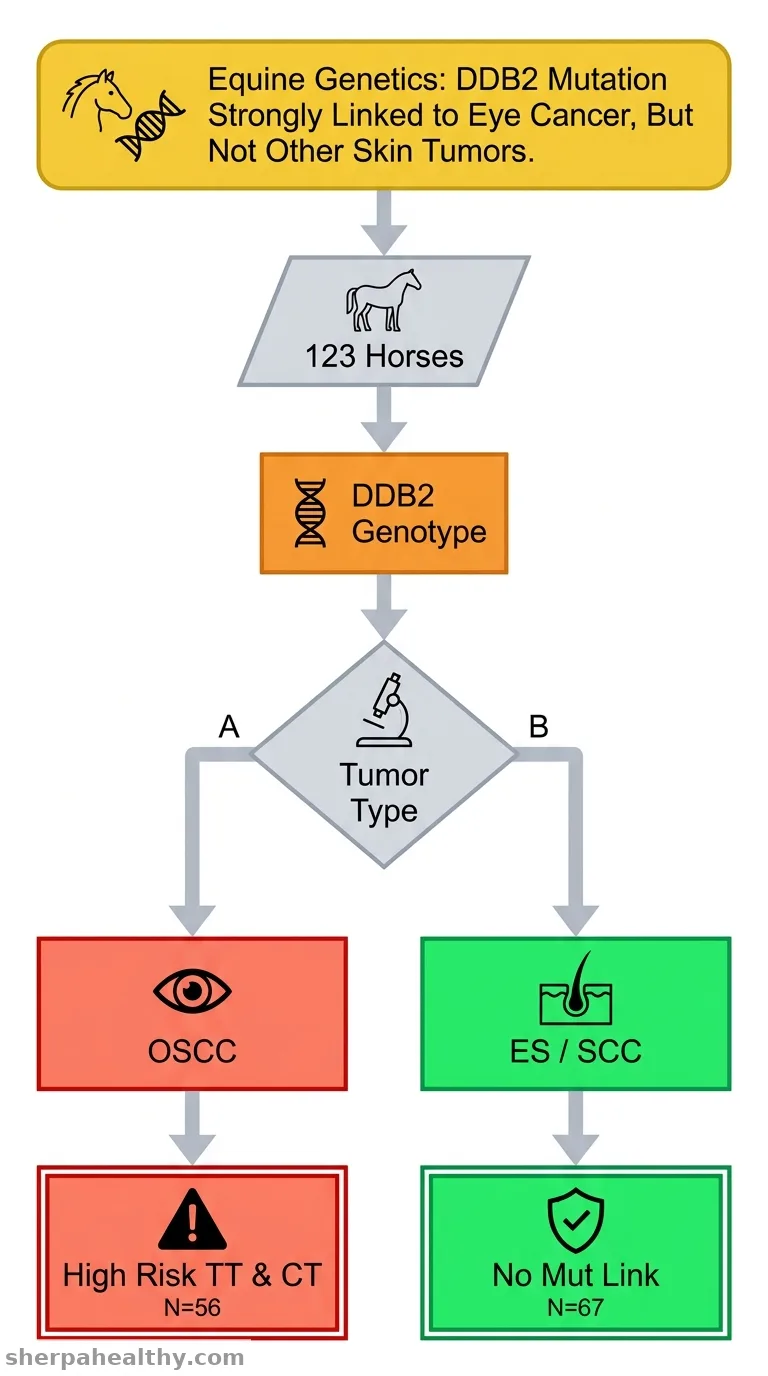 Studying the Impact of the DDB2 T338M Missense Mutation on the Development of Equine Squamous Cell Carcinoma and Sarcoid.
