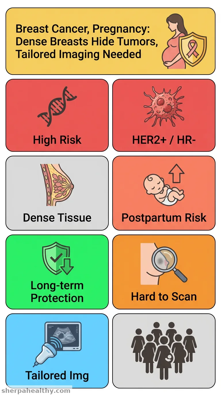 Management during pregnancy and lactation of patients who are at high risk of breast cancer.
