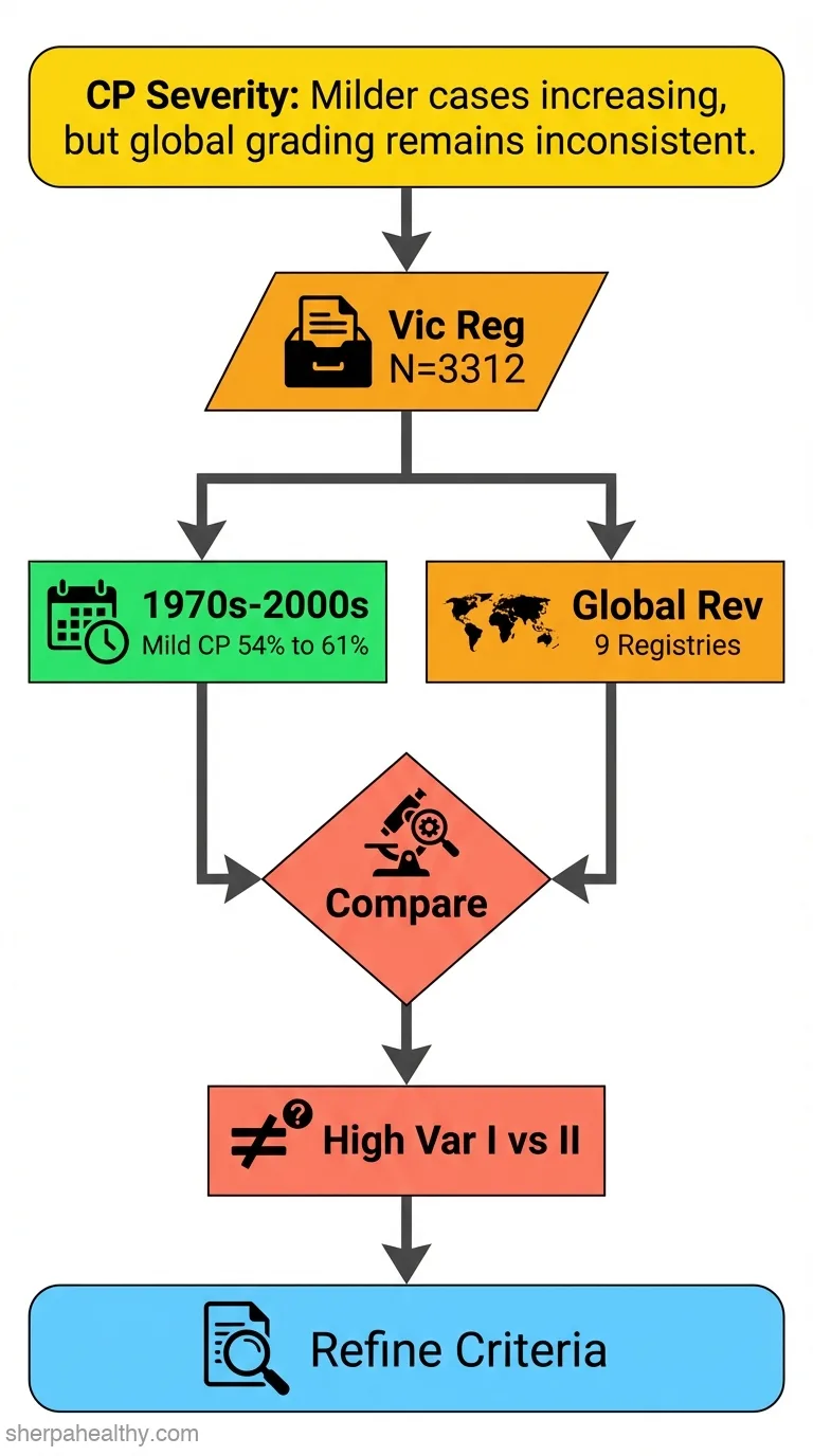 Using the Gross Motor Function Classification System to describe patterns of motor severity in cerebral palsy.