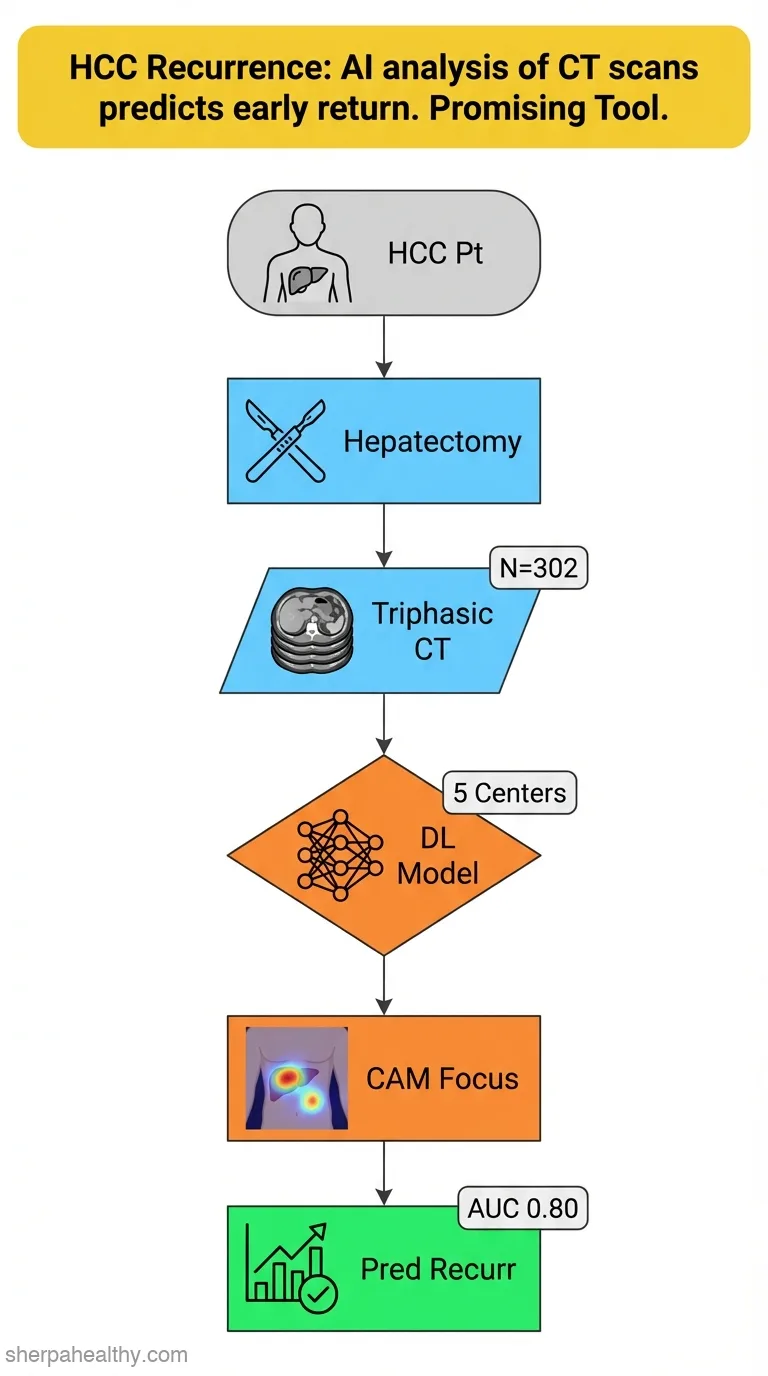 A deep learning-based psi CT network effectively predicts early recurrence after hepatectomy in HCC patients.