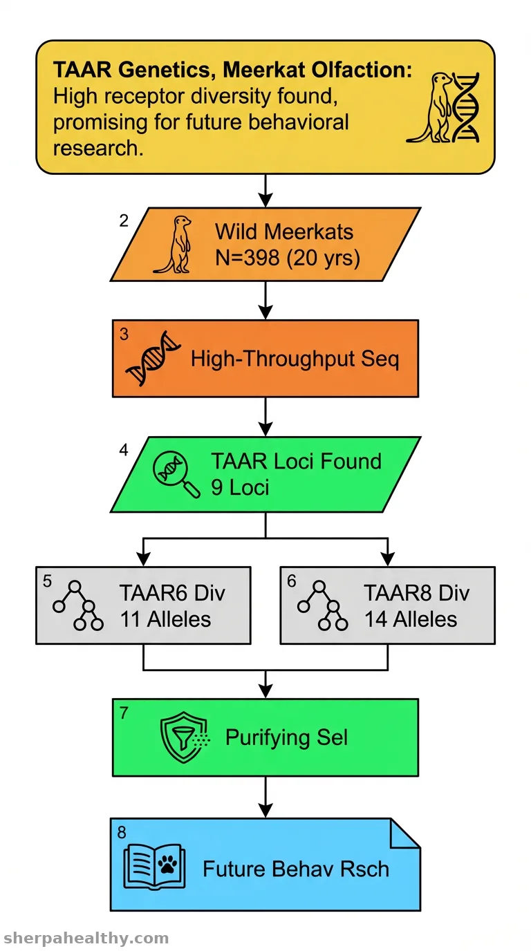 Natural variability of trace-amine associated receptors in wild meerkats.
