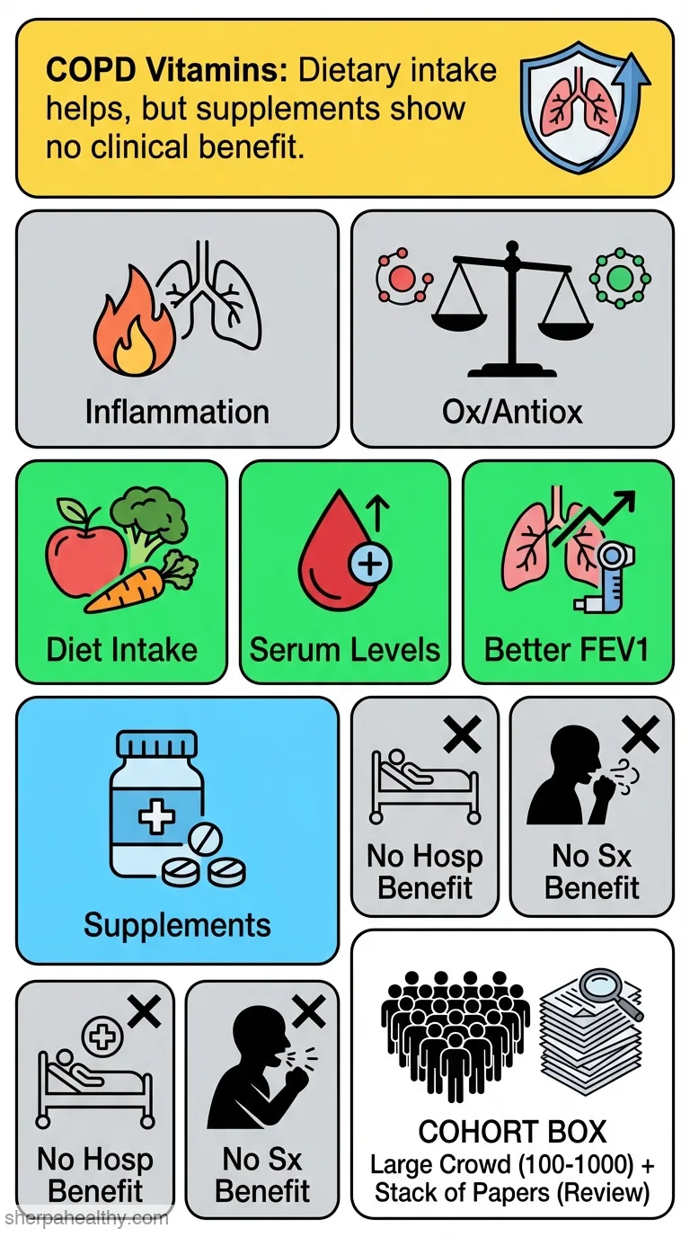 A systematic review of the role of vitamin insufficiencies and supplementation in COPD.