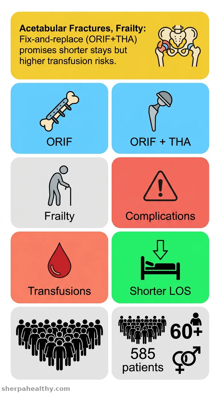 Is the "Fix-and-Replace" Method Associated With Higher Early Perioperative Risk Than Isolated Internal Fixation for Acetabular Fractures in Frail Patients?