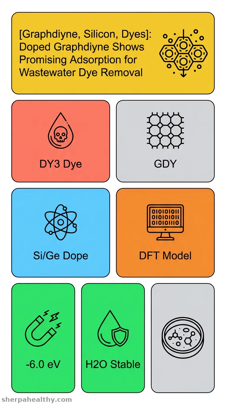 DFT investigation of dye adsorption on pristine and doped graphdiyne: toward efficient removal of disperse yellow 3 from wastewater.