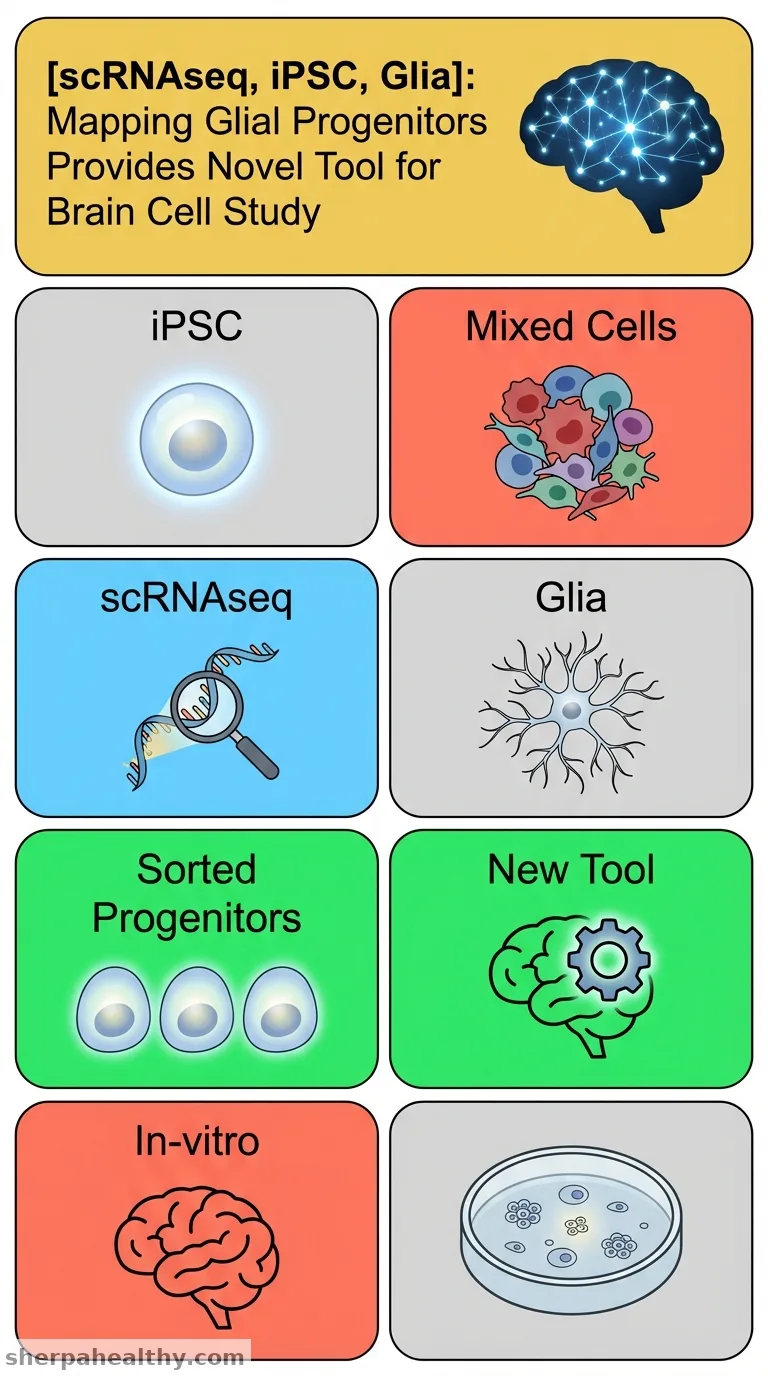Single cell RNAseq to identify subpopulations of glial progenitors in iPSC-derived oligodendroglial lineage cultures.