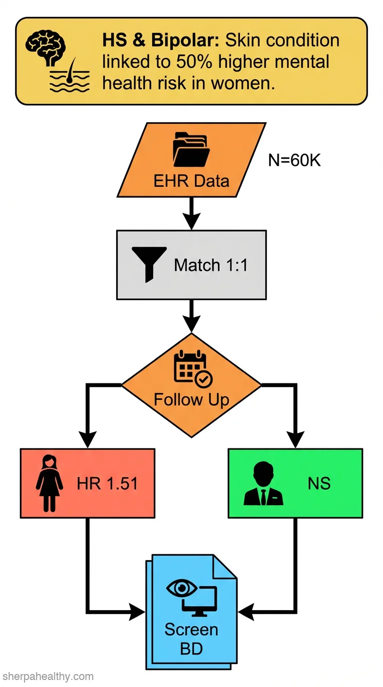 New-onset Bipolar Disorder in Hidradenitis Suppurativa Patients: A Multi-center, Propensity-score-matched Cohort Study.