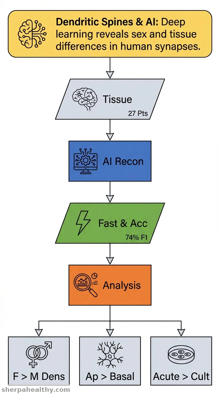 Comprehensive analysis of human dendritic spine morphology and density.