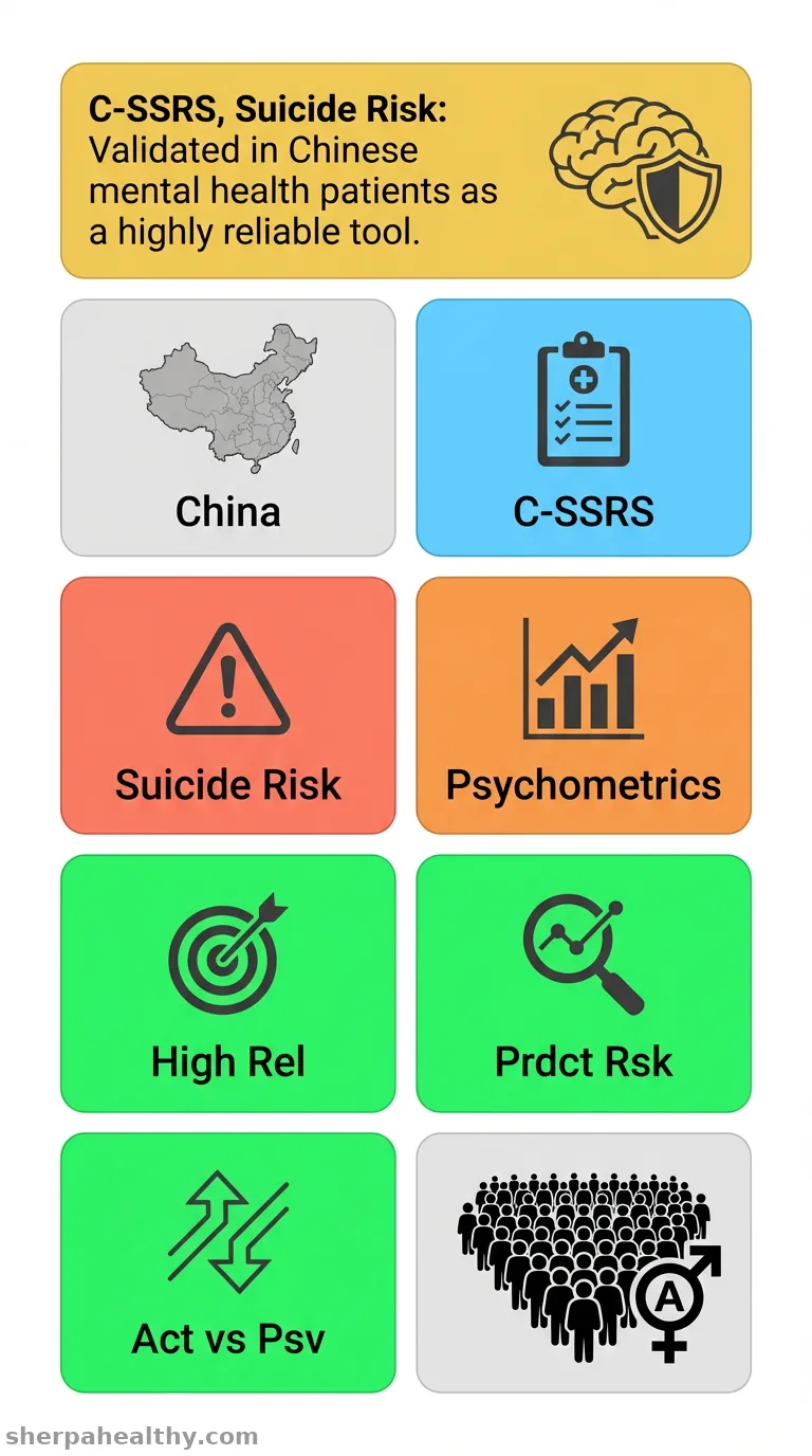 Psychometric characteristics of the Chinese version of the Columbia-Suicide Severity Rating Scale among people with mental health diagnosis.