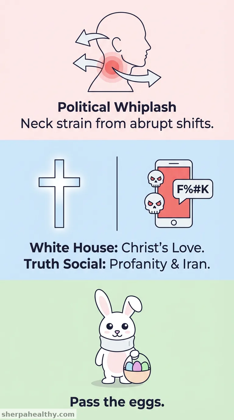 Trump’s Easter posts send contrasting messages