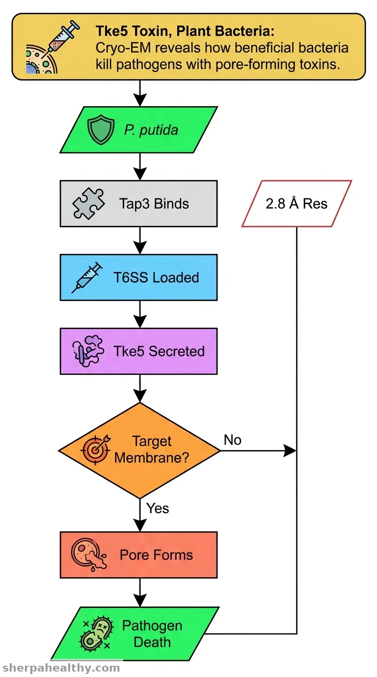 Structural insights into the antibacterial function of the Pseudomonas putida effector Tke5.