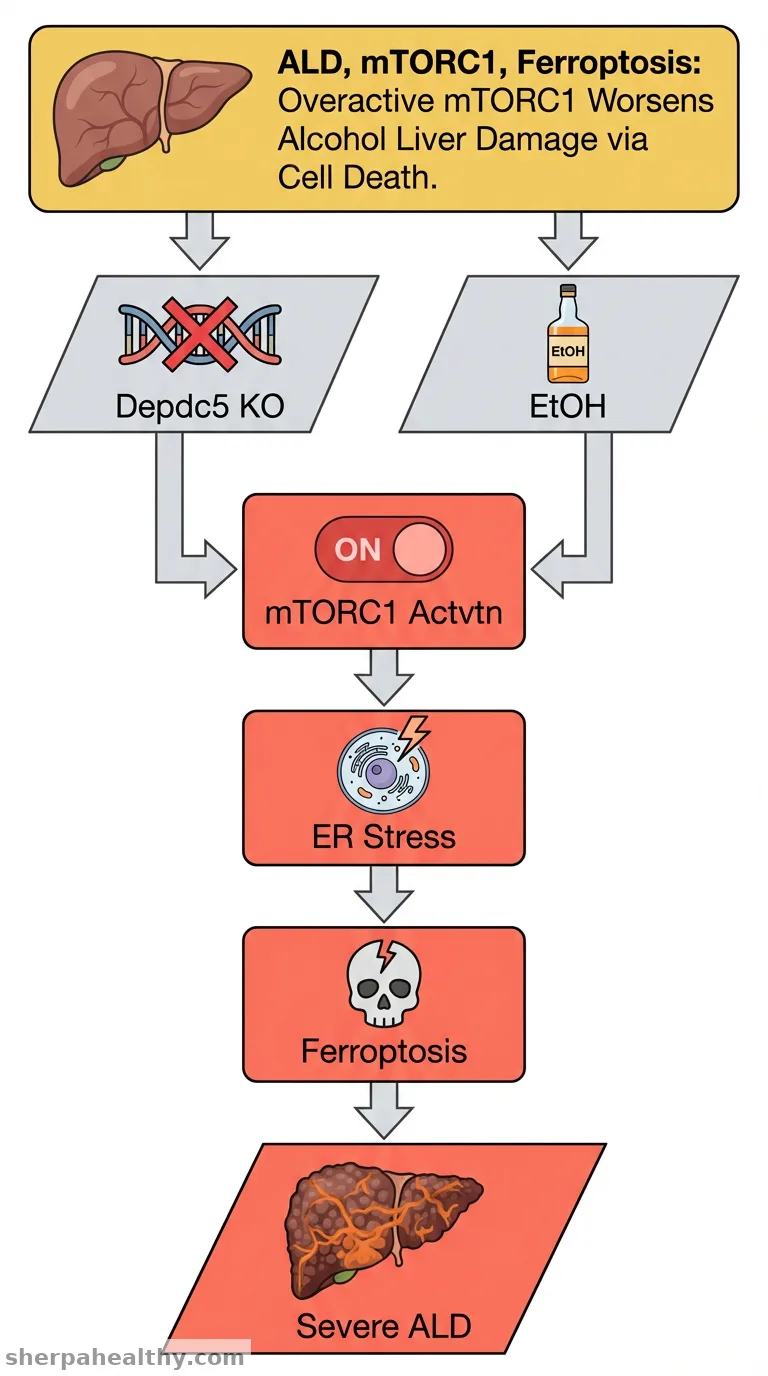 Constitutive Hepatic mTORC1 Activation Aggravates Alcohol-Induced Liver Injury via Endoplasmic Reticulum Stress-Mediated Ferroptosis.
