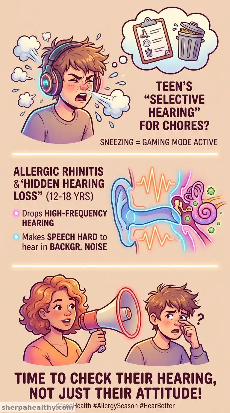 Allergic Rhinitis Could Lead to Hearing Impairment in Children, Teens