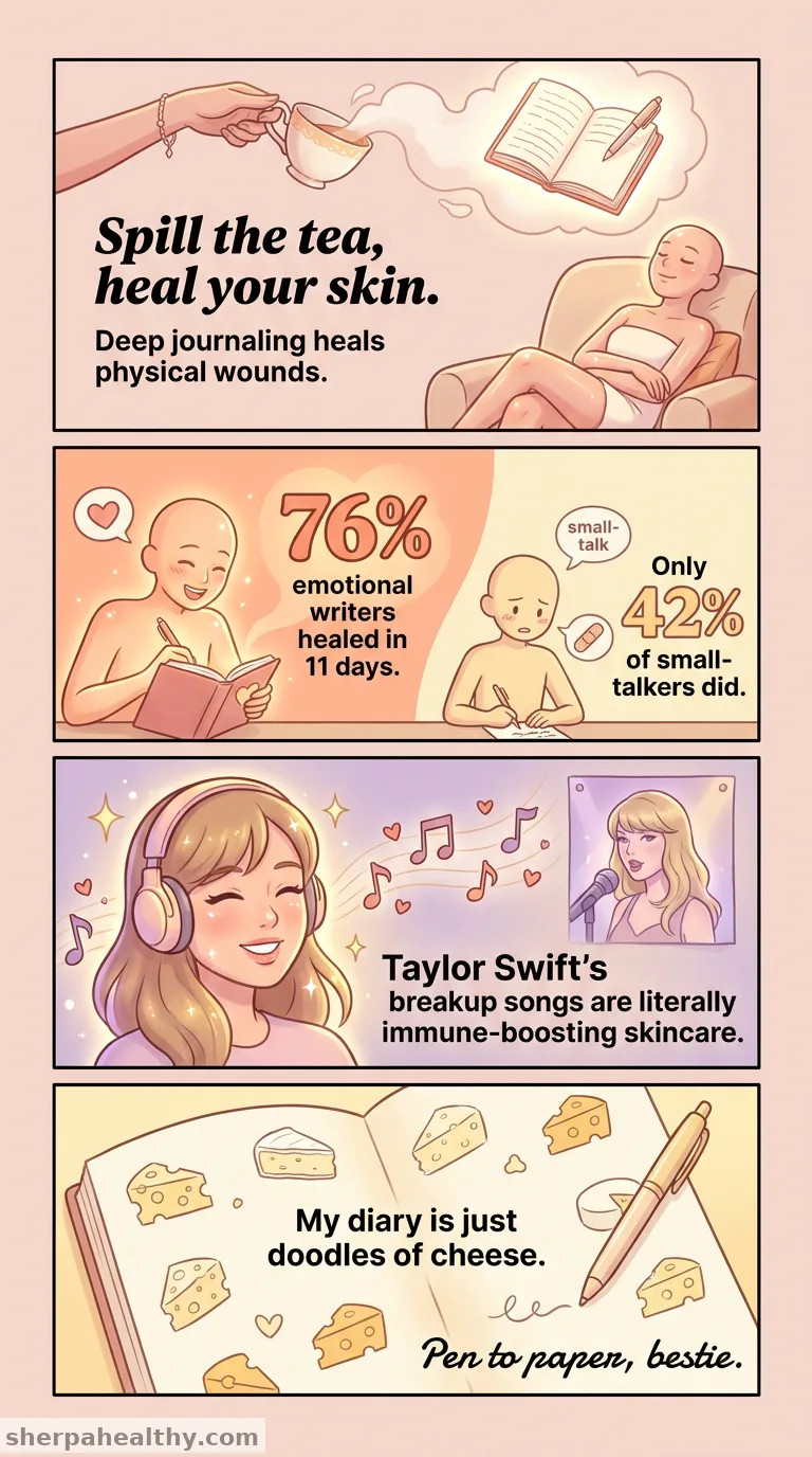 Astounding 2013 study found that ‘expressive writing’ can help heal physical wounds