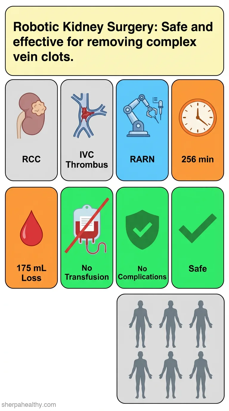 A Case Series of Six Patients With Renal Cell Carcinoma With Inferior Vena Cava Tumor Thrombus Who Underwent Robotic-Assisted Radical Nephrectomy.