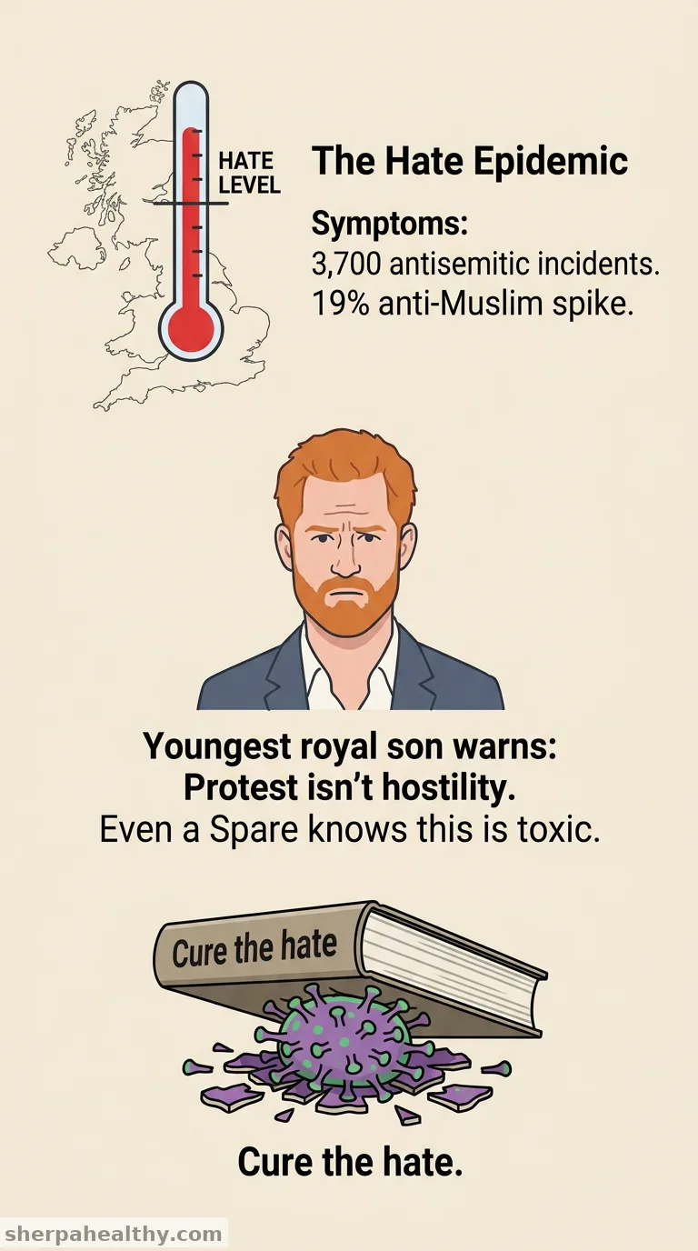 Prince Harry Warns of 'Deeply Troubling' Rise of Antisemitism in U.K.