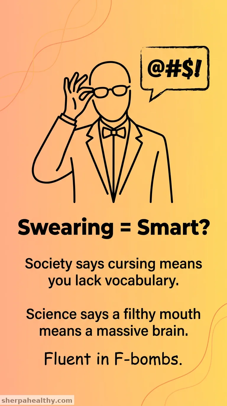 A robust vocabulary of curse words signals strong verbal fluency