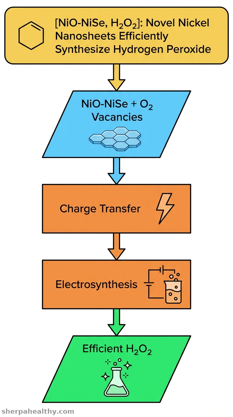 Charge transfer regulation of nickel oxide-nickel selenide hexagonal nanosheets with rich oxygen vacancies for efficient hydrogen peroxide electrosynthesis.