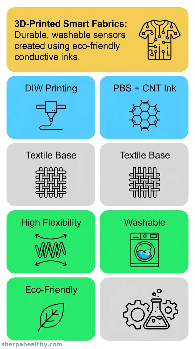 Flexible and Durable Direct Ink Writing 3D-Printed Conductive Fabrics for Smart Wearables.