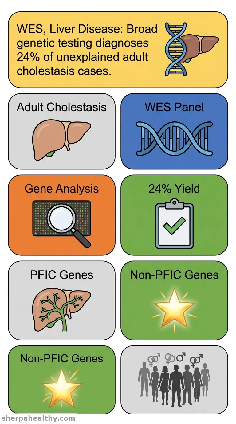 Diagnostic Yield of Whole Exome Sequencing in Adult-onset Cholestatic Liver Disease.