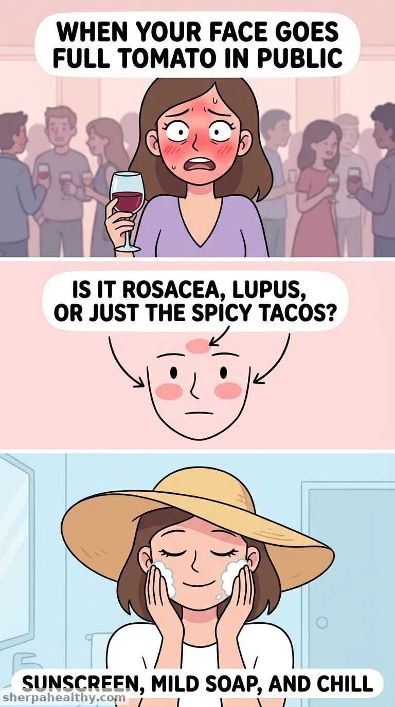Causes of Redness of the Face and Treatments