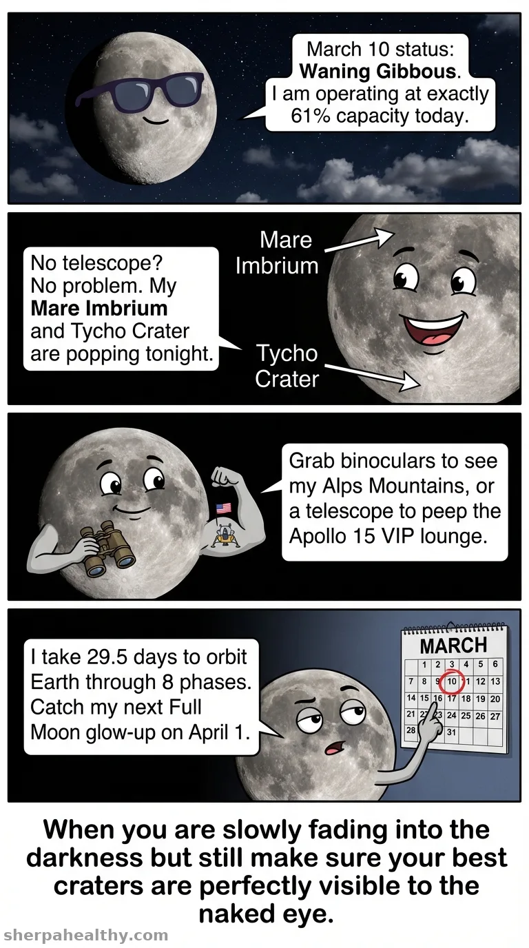 Moon phase today: What the Moon will look like on March 10