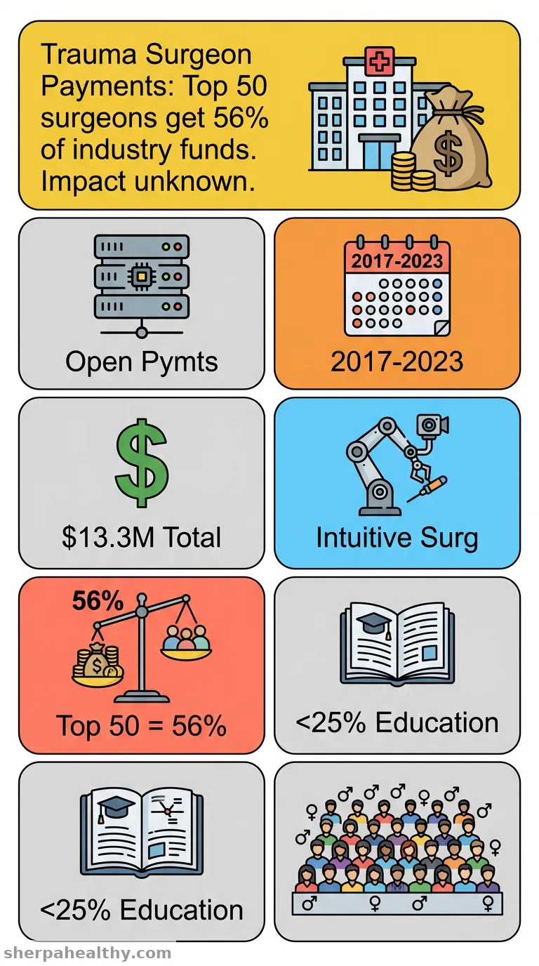Characterizing Industry Payment to Trauma Surgeons Under the Open Payments Program.