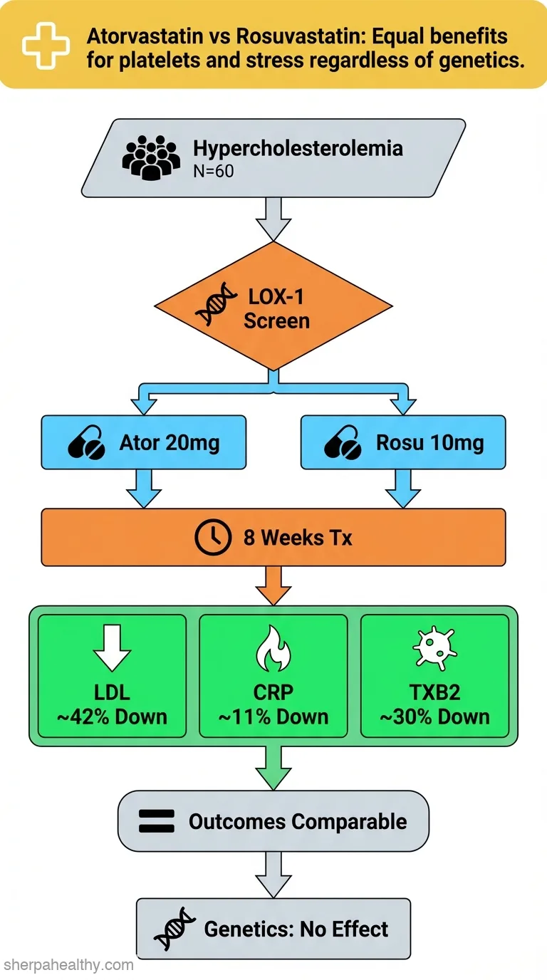 Effects of atorvastatin and rosuvastatin on thromboxane-dependent platelet activation and oxidative stress in hypercholesterolemia.