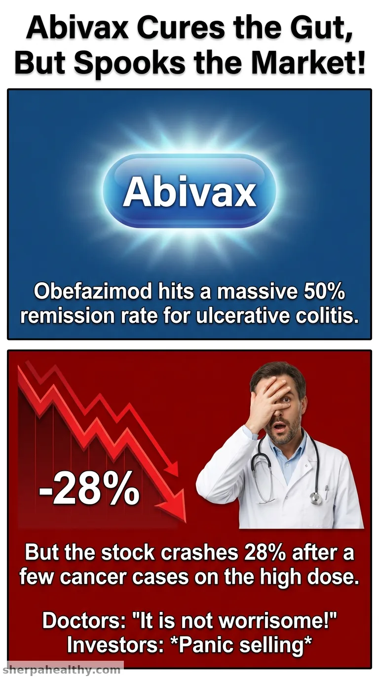 Abivax stock suffers as cancer cases overshadow stellar efficacy in ulcerative colitis phase 3 trial