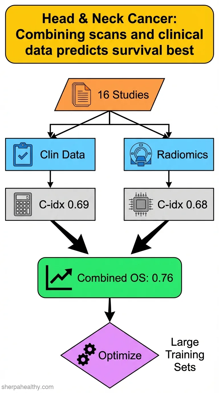 Prognostic power of radiomics in head and neck cancers: Insights from a meta-analysis.