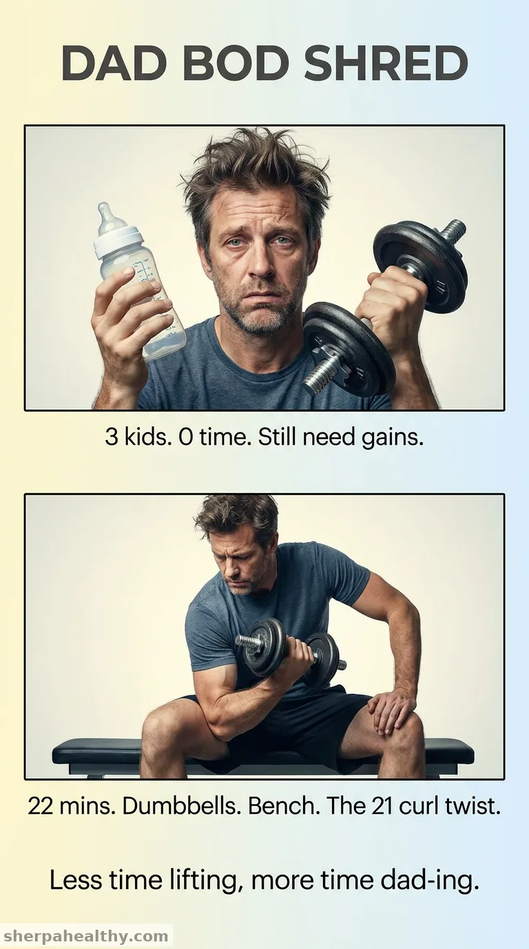 This Made-For-Dads Workout Blows Up Your Arms in 22 Minutes