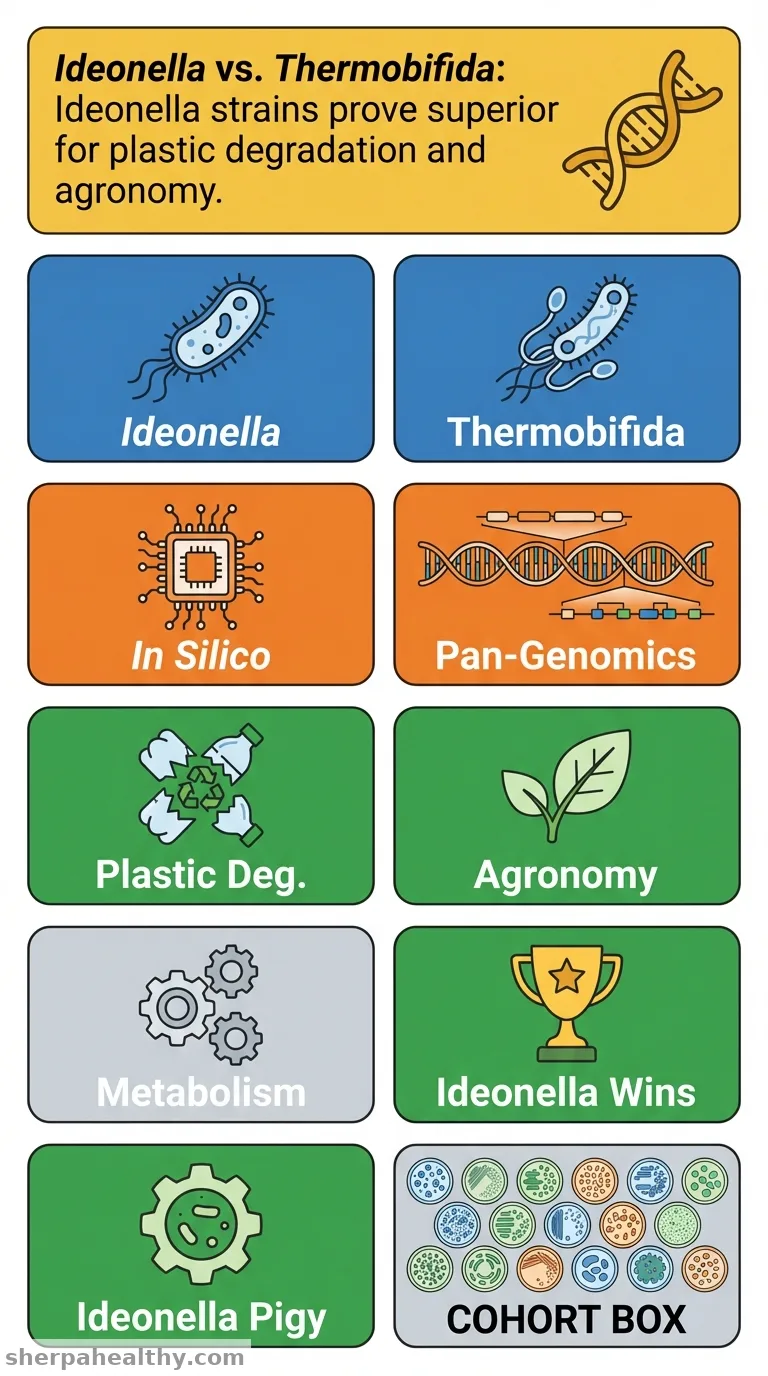 Comparative Pan- and Phylo-Genomic Analysis of Ideonella and Thermobifida Strains: Dissemination of Biodegradation Potential and Genomic Divergence.