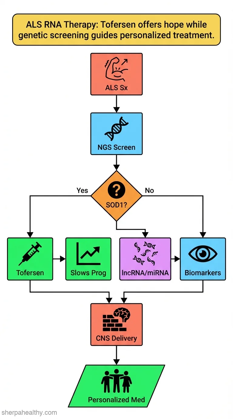 Advancements in genetic research and RNA therapy strategies for amyotrophic lateral sclerosis (ALS): current progress and future prospects.