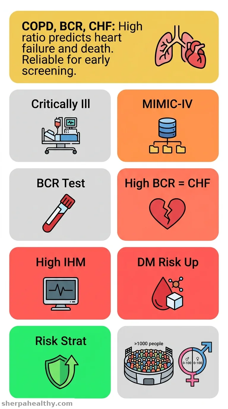 Association and risk of blood urea nitrogen-to-creatinine ratio with congestive heart failure in critically ill COPD patients.