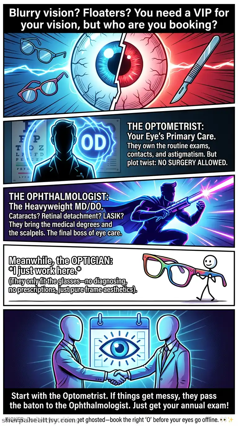 Optometrist vs. Ophthalmologist: What’s the Difference?