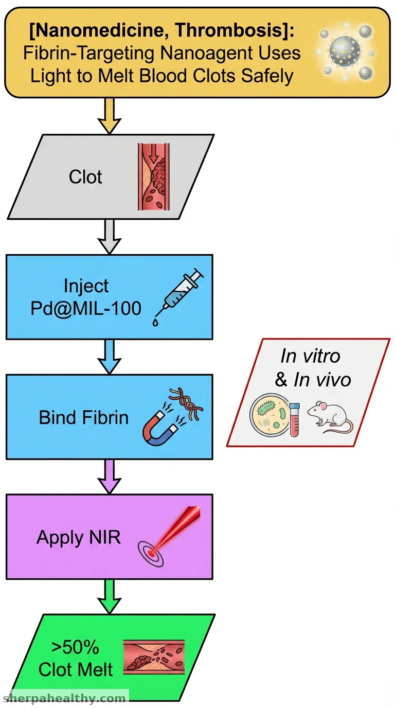 Fibrin-Targeting Metal-Organic Framework Nanoagent for NIR-Triggered Photothermal Thrombus Ablation.