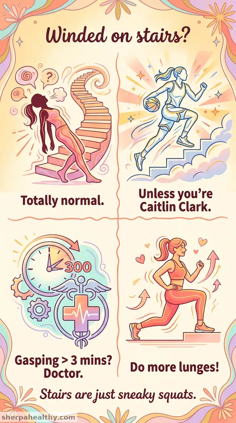 Here's What It Means If You Get Winded From Walking Up The Stairs