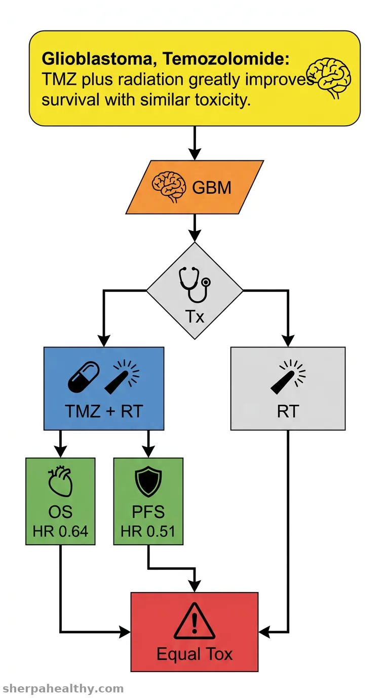 The role of temozolomide as adjuvant therapy in glioblastoma management: a systematic review and meta-analysis.