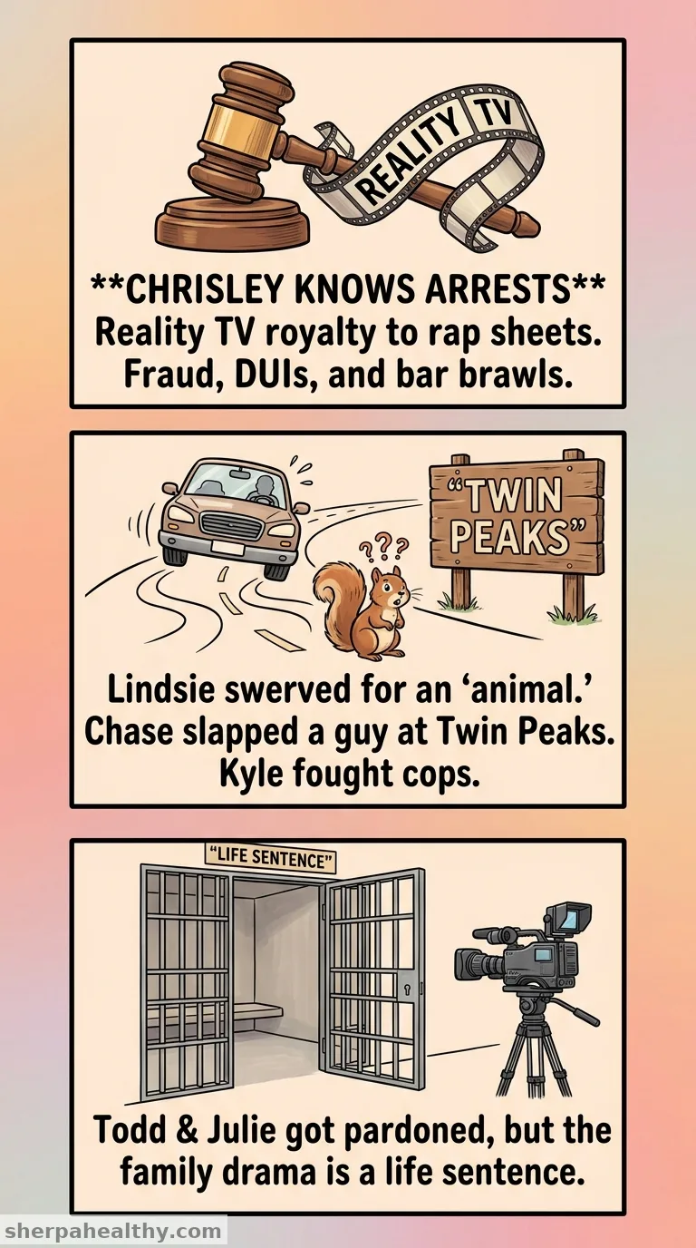 Lindsie Chrisley's arrest is one of family's history of legal troubles