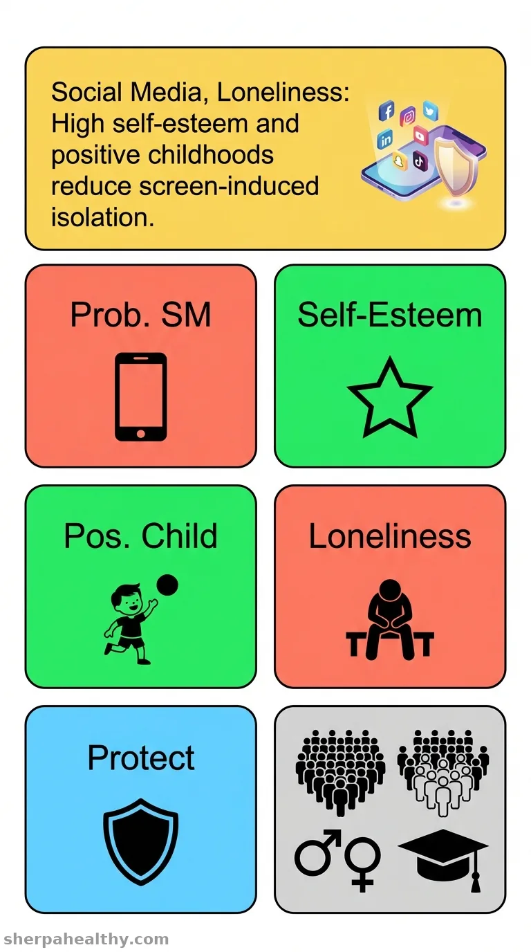 Mediating roles of self-esteem and positive childhood experiences in the relationship between problematic social media use and loneliness.