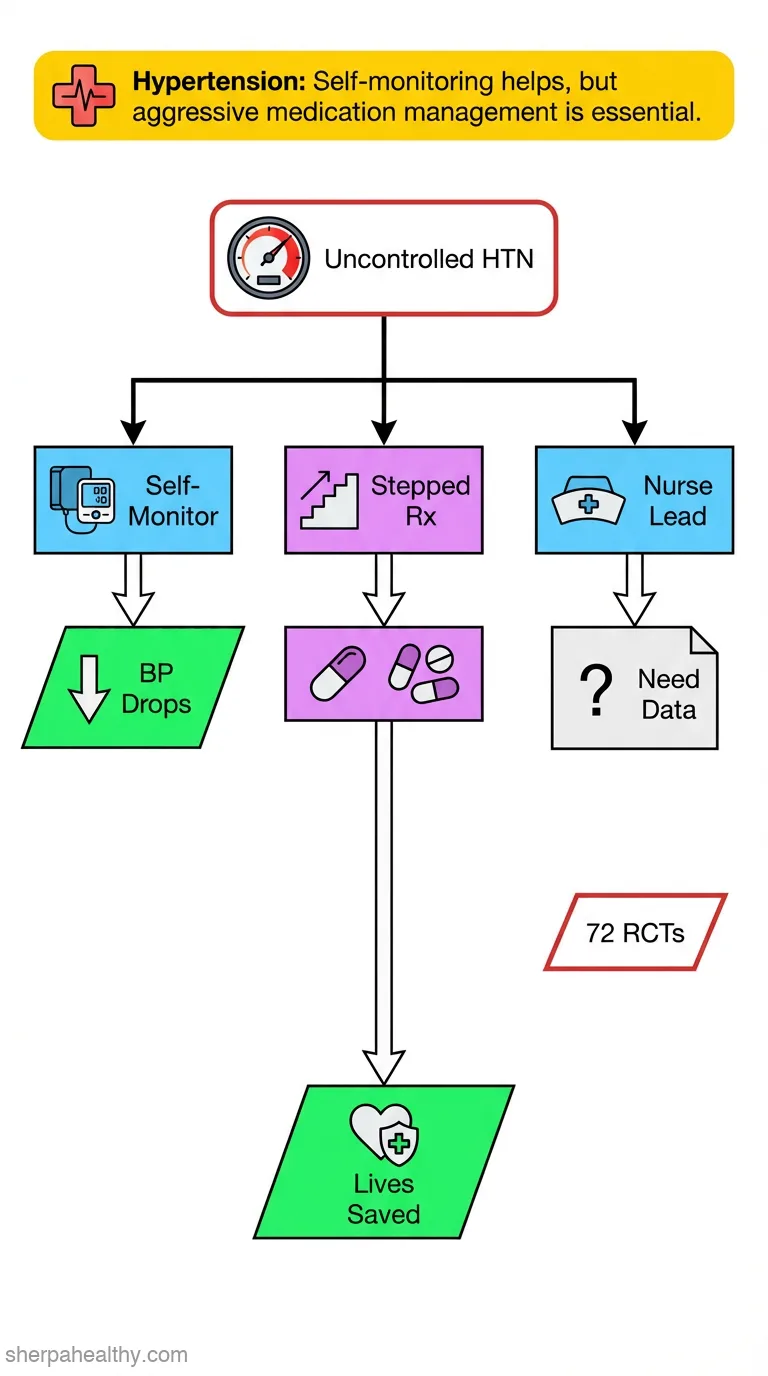 Self-monitoring and other non-pharmacological interventions to improve the management of hypertension in primary care: a systematic review.