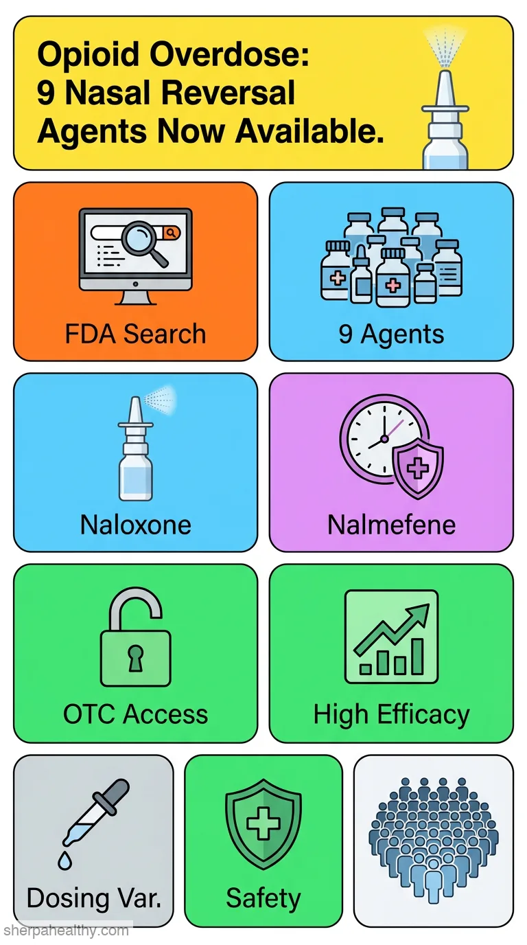 Intranasal overdose reversal formulations: a rapid review of available agents.