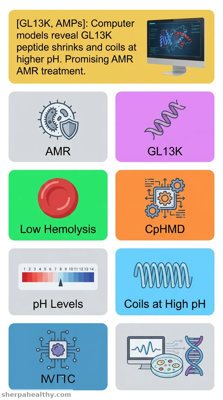 Revealing pH-dependent antimicrobial peptide, GL13K, characteristics: A constant pH molecular dynamics study.