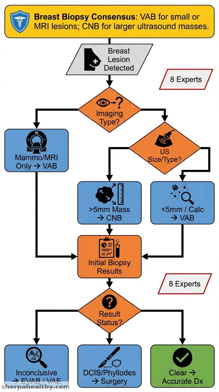 Image-guided biopsy of breast lesions-when to use what biopsy technique.