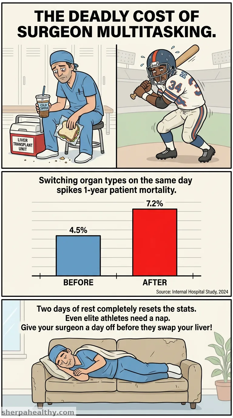 Switching Organ Types Across Consecutive Transplant Surgeries Linked to Elevated Mortality
